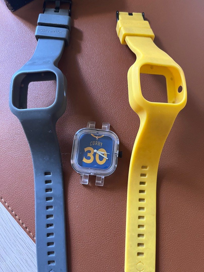 Steph Curry Modify Watch - Golden State Warriors Dubs (Category: Men's Watches) located in Antipolo. Submitted by babym0tion (Listing ID 1289003144, Image 1). Description: As is. Free shipping via Gogoexpress within Metro Manila Two straps (yellow and gray) You just need to have battery changed and straps deepwashed No COD .