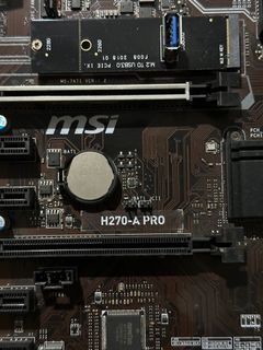 Motherboard H270 A Pro + i3 6th gen and ram