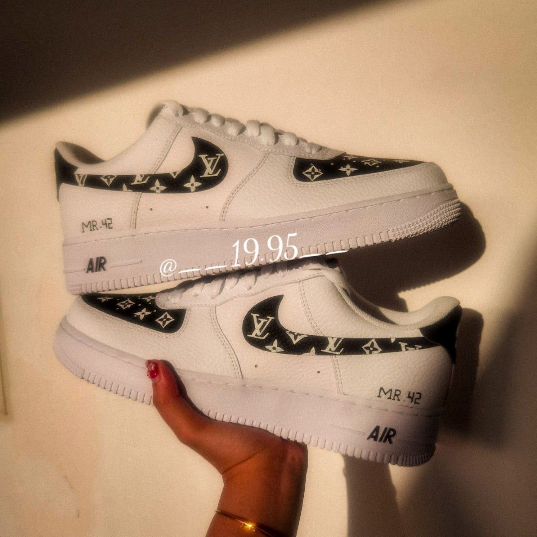 Nike af1 custom lv hotsell