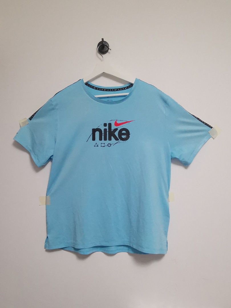 Nike Breathable Dri FIT Athletic in Sky Blue Men s T Shirt Tee