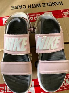 Nike Pink Gray Slides - 100% AUTHENTIC