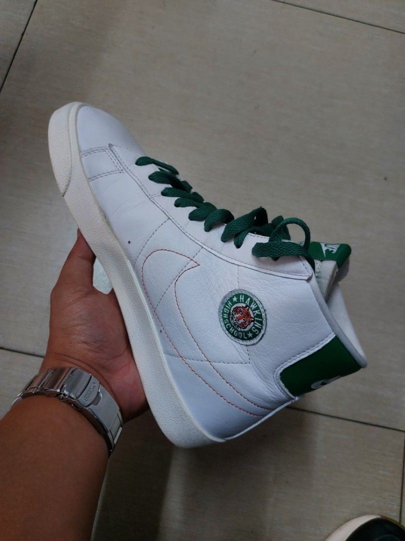 Nike Stranger Things x Blazer Mid Hawkins High School Men s Sneakers 8.5 US Men s Fashion Footwear Sneakers on Carousell