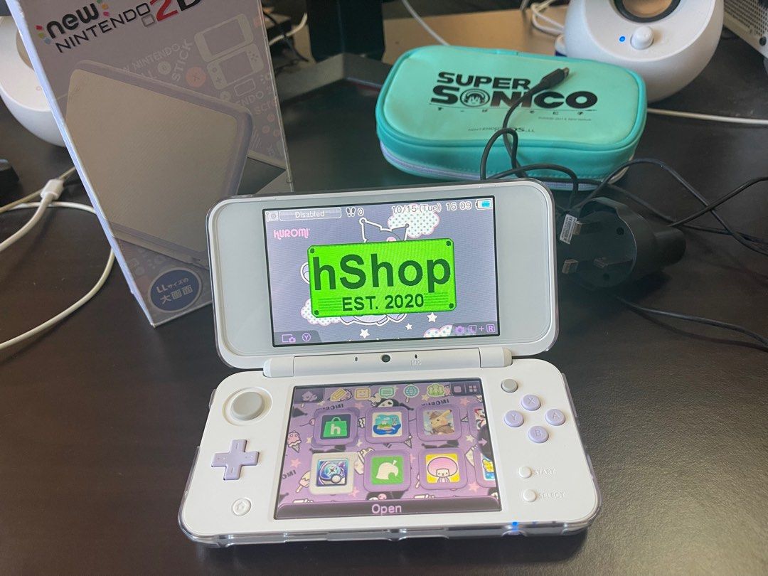 New Nintendo 2DS LL Lavender Modded