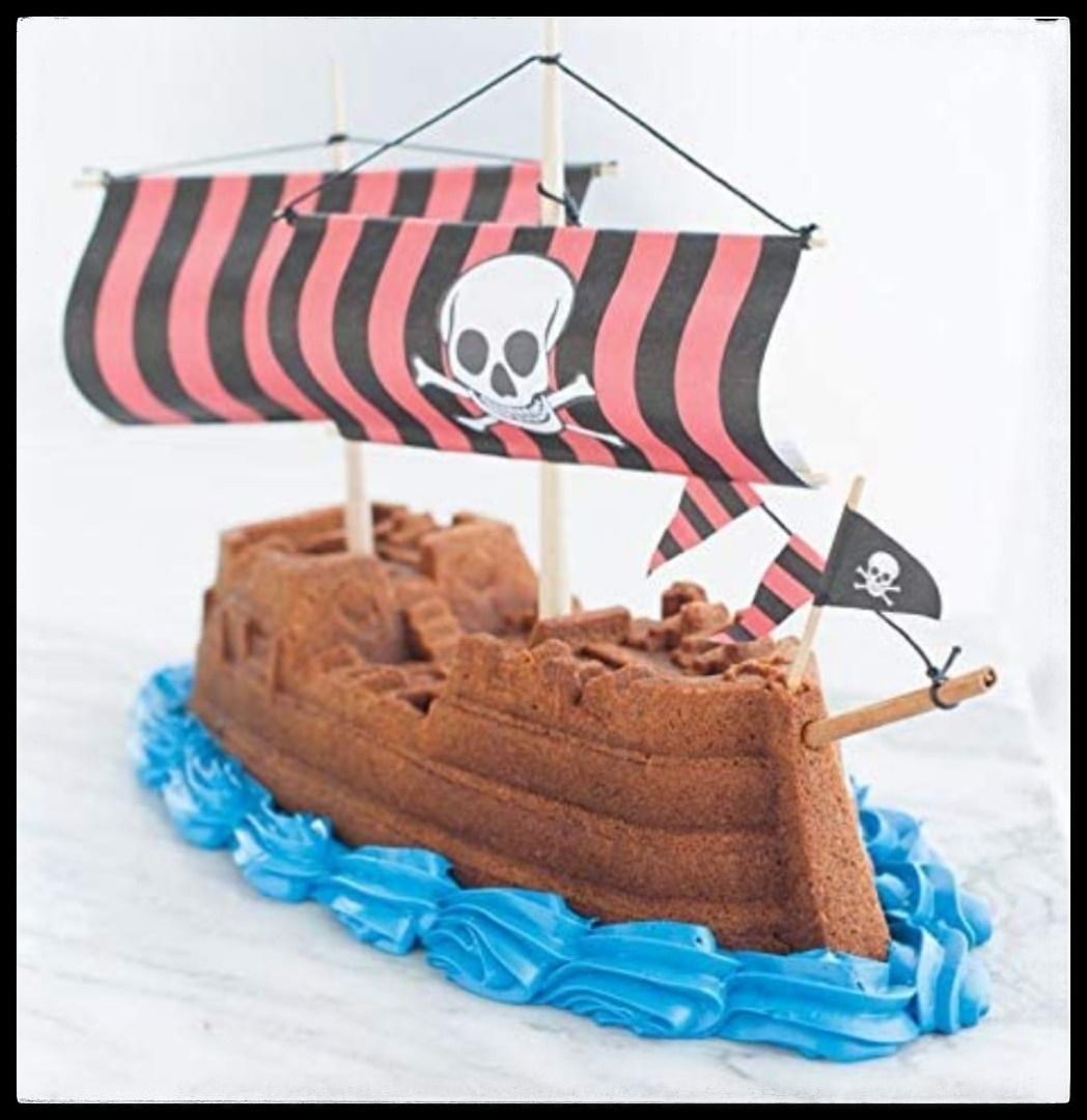 Nordic ware pirate ship new arrivals cake pan