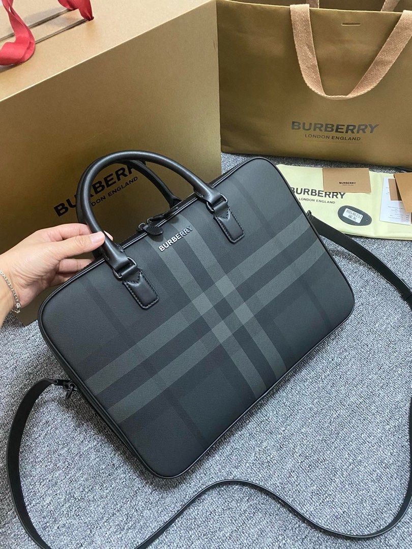Burberry briefcase hot sale
