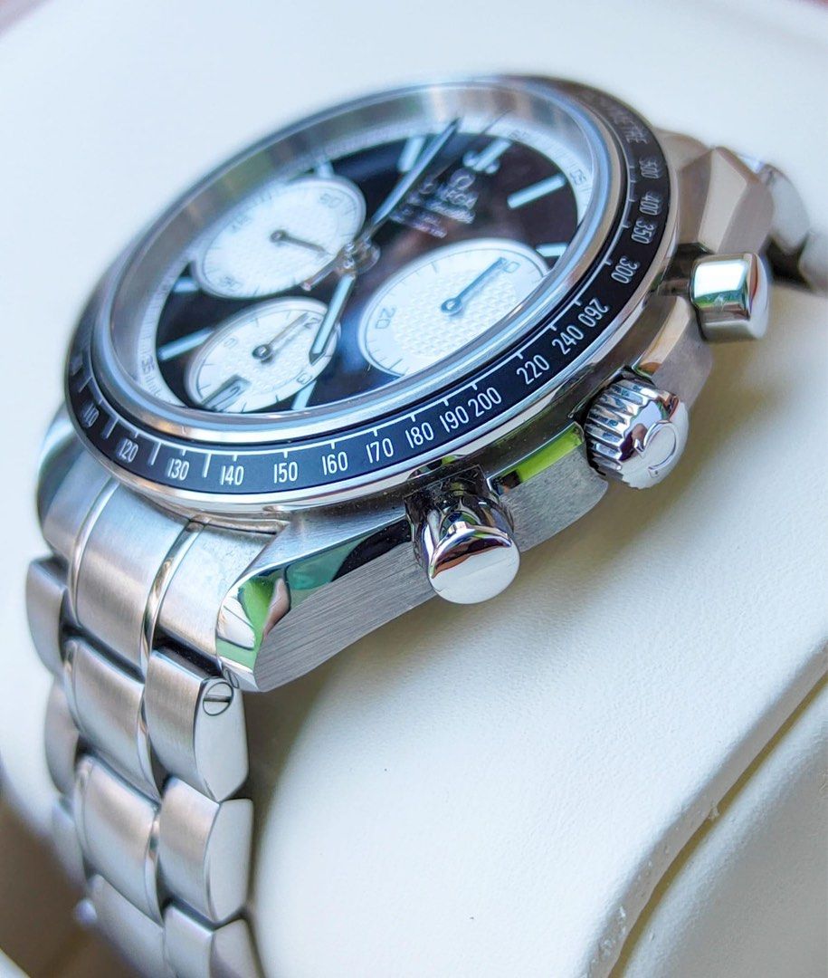 OMEGA SPEEDMASTER RACING REVERSE PANDA DIAL CO - AXIAL CHRONOGRAPH ...