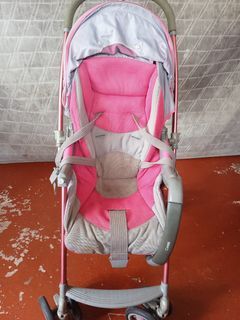 Pink stroller
