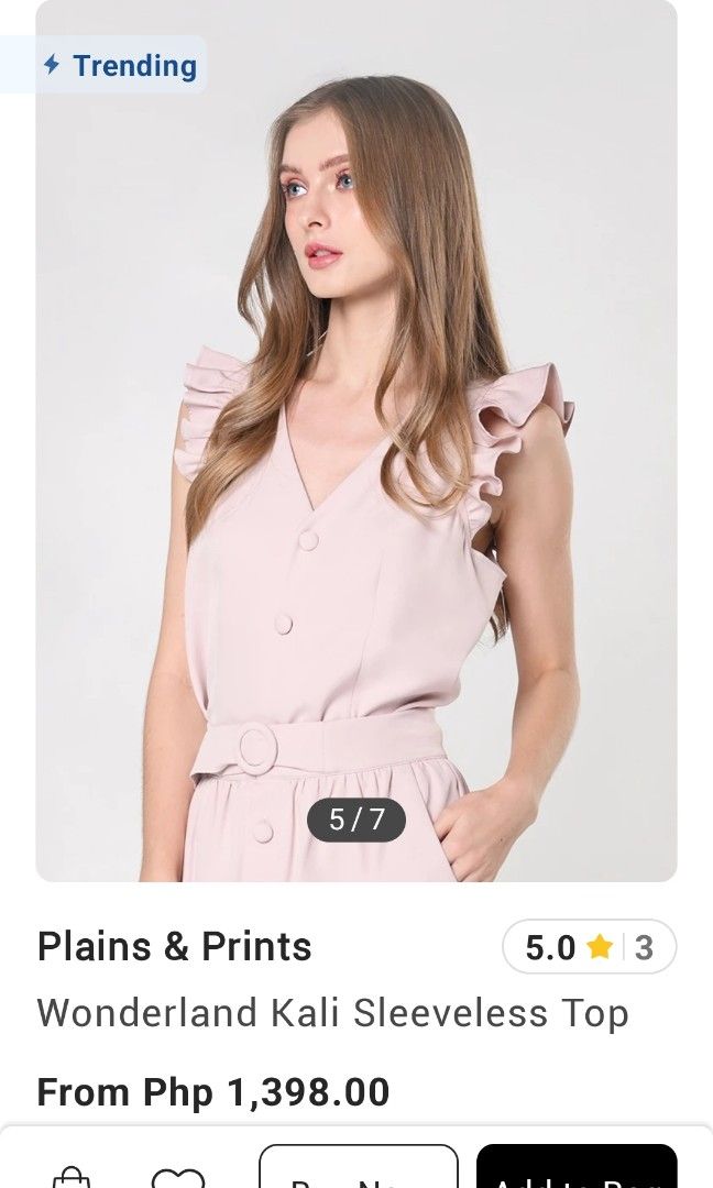 Plains and Prints Set (Category: Sets or Coordinates) located in Manila. Submitted by twentythirdstore (Listing ID 1289093792, Image 3). Description: new with tag RFS: Wanted a different color sana.