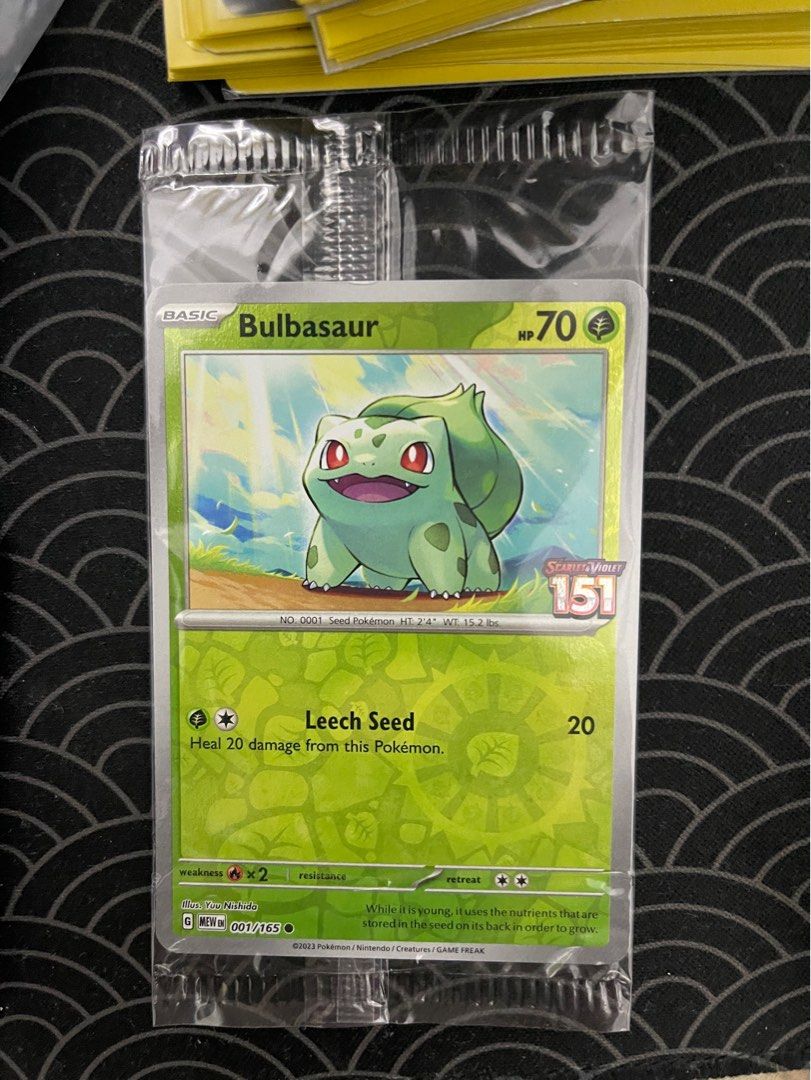 Pokemon TCG 151 Bulbasaur US Promo Sealed Scarlet & Violet, Hobbies & Toys,  Toys & Games on Carousell
