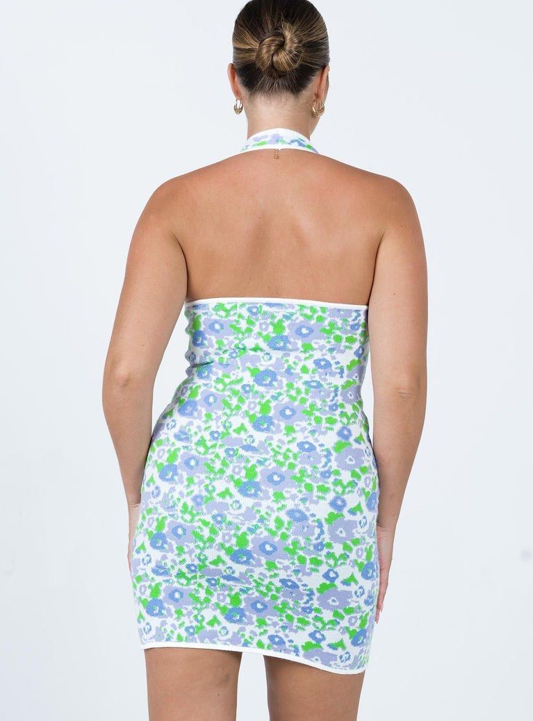 BNWT Princess Polly Nathen Mini Green Blue Halter Dress, Women's Fashion,  Dresses & Sets, Dresses on Carousell