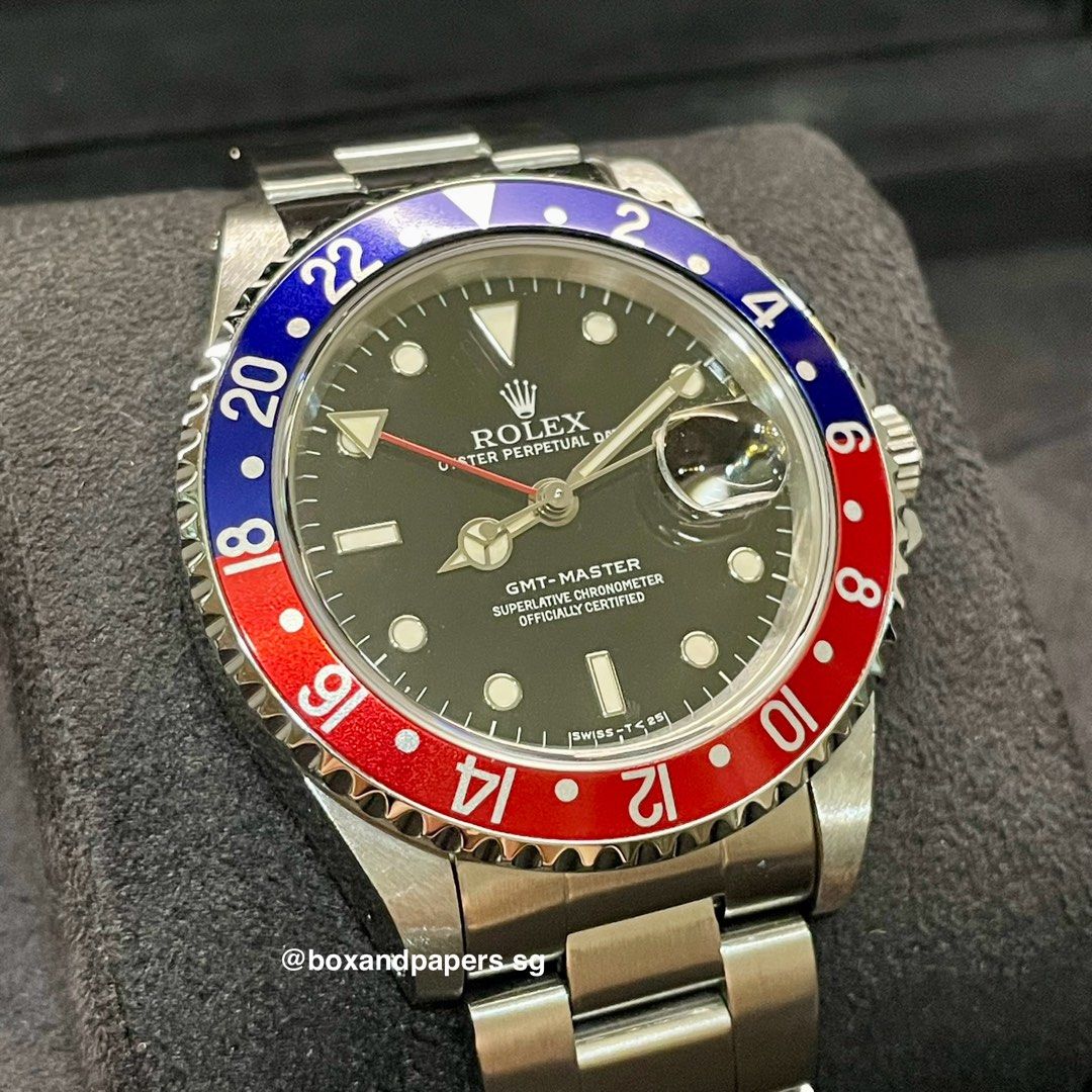 Rare Vintage Rolex GMT Master Pepsi 16700 RSC Serviced Tritium Patina Not 16710