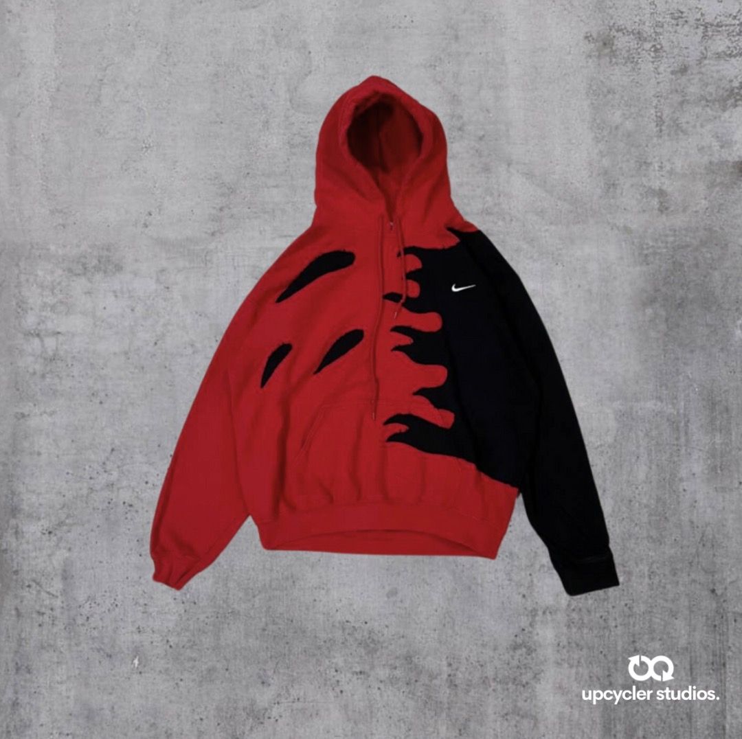 Red black nike hoodie online