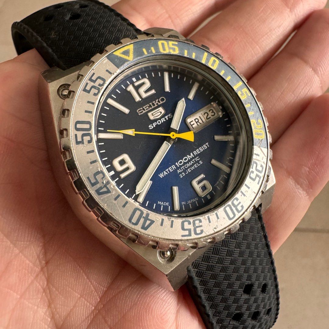 Seiko 5 Sports Rare Vintage Protos Blue Dial Japan Version