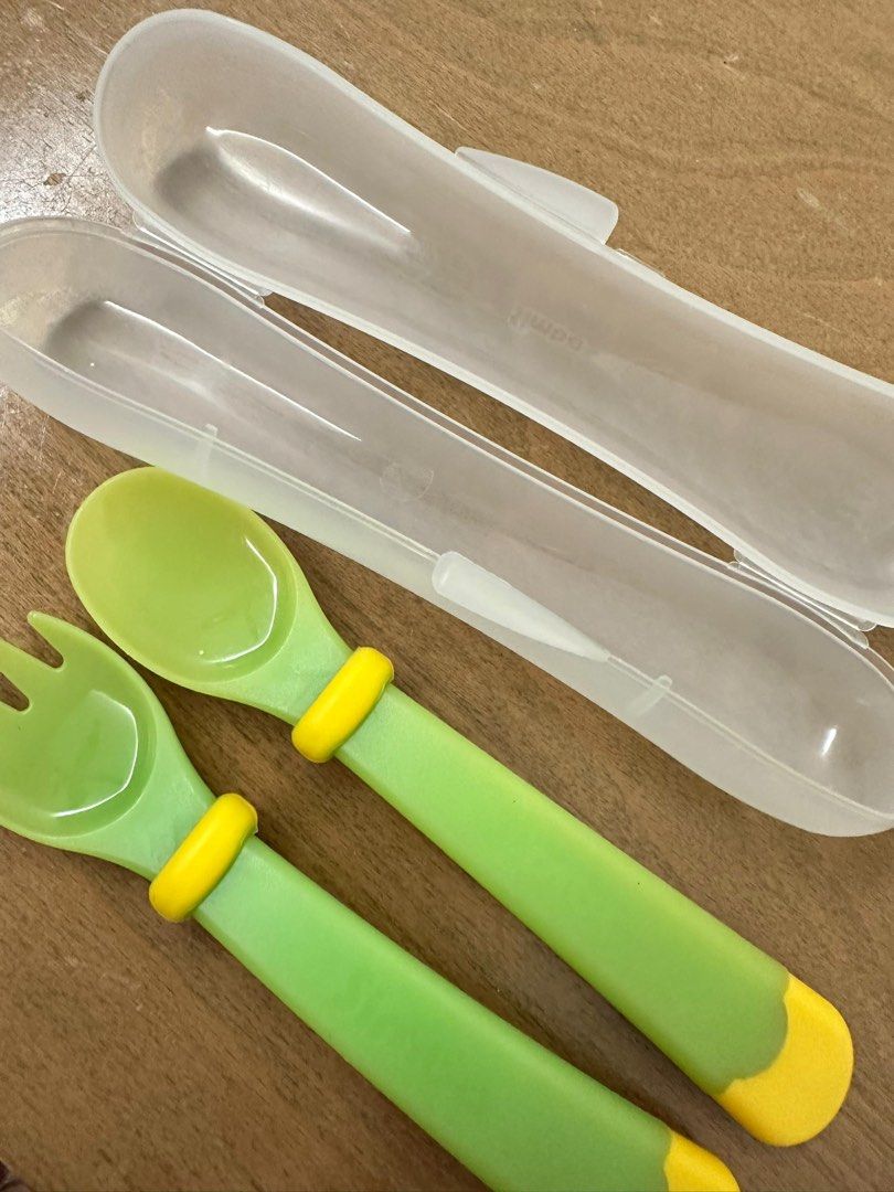Simba Baby Weaning Spoon Fork with Cover