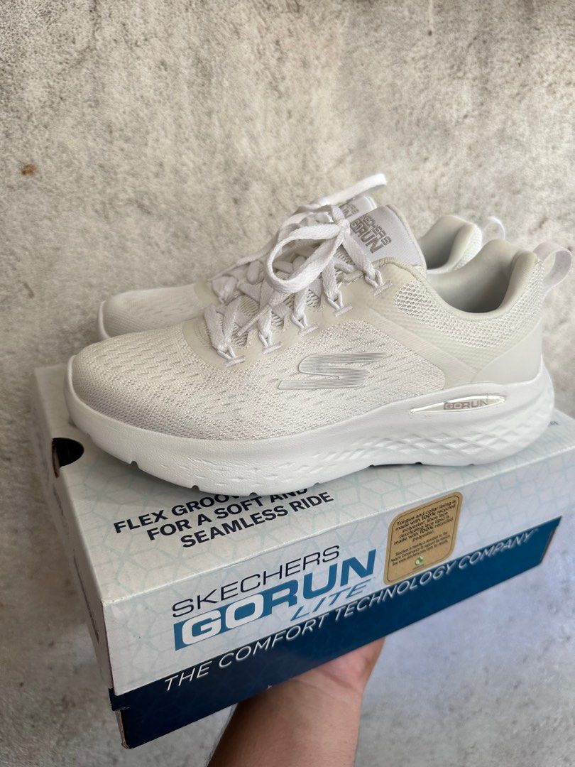 Skechers Go run Lite Size 5 cream white Women s Fashion