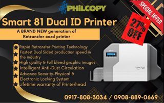 Smart 81 Re-transfer PVC & RFID ID Card Printer Heavy Duty & High Quality