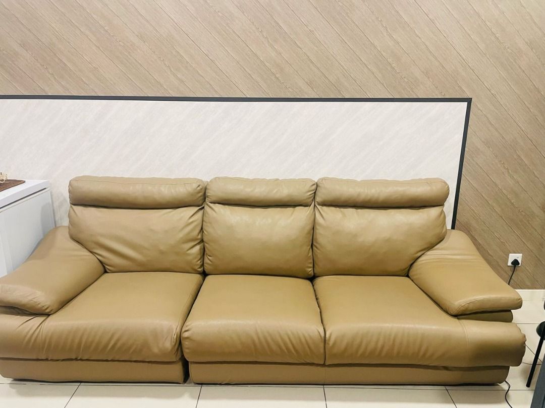 Sofa with Same colour material Table (Category: Sofas) located in Shah Alam. Submitted by dl3sw9322 (Listing ID 1289172579, Image 2). Description: Sofa with Same colour material Table.