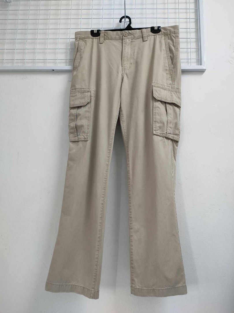 Sonoma Good 4 Life Men's Khaki Cargo 6 Pocket Hiking Pants Cotton