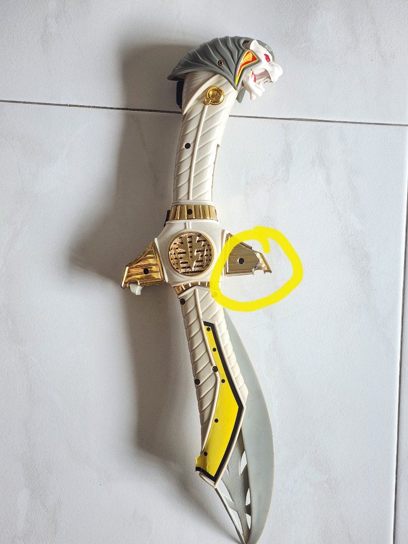 SPOILT Power Ranger White Ranger Sword