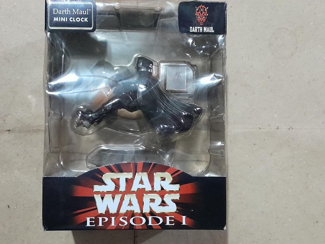 STAR WARS Episode 1 DARTH MAUL Mini Desk Clock (Category: Western Merchandise) located in Iloilo. Submitted by atycollectibles (Listing ID 1289142849, Image 1). Description: ***** ITEM LOCATION: Iloilo City, Philippines ***** BRAND NEW UNUSED CONDITION ITEMS This STAR WARS Episode 1 DARTH MAUL Mini Desk Clock is made by NELSONIc Company in 2005 as one of the official licenses of LUCASFILM in making official license STAR WARS merchandise during th