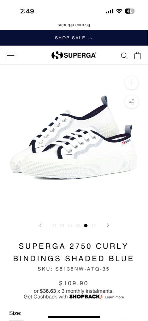 Superga curly sneakers online