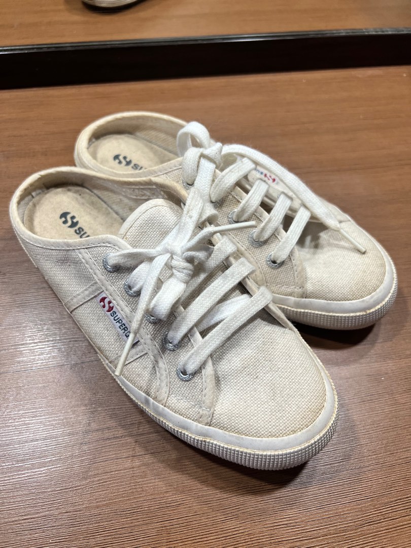 Superga open top back sneakers