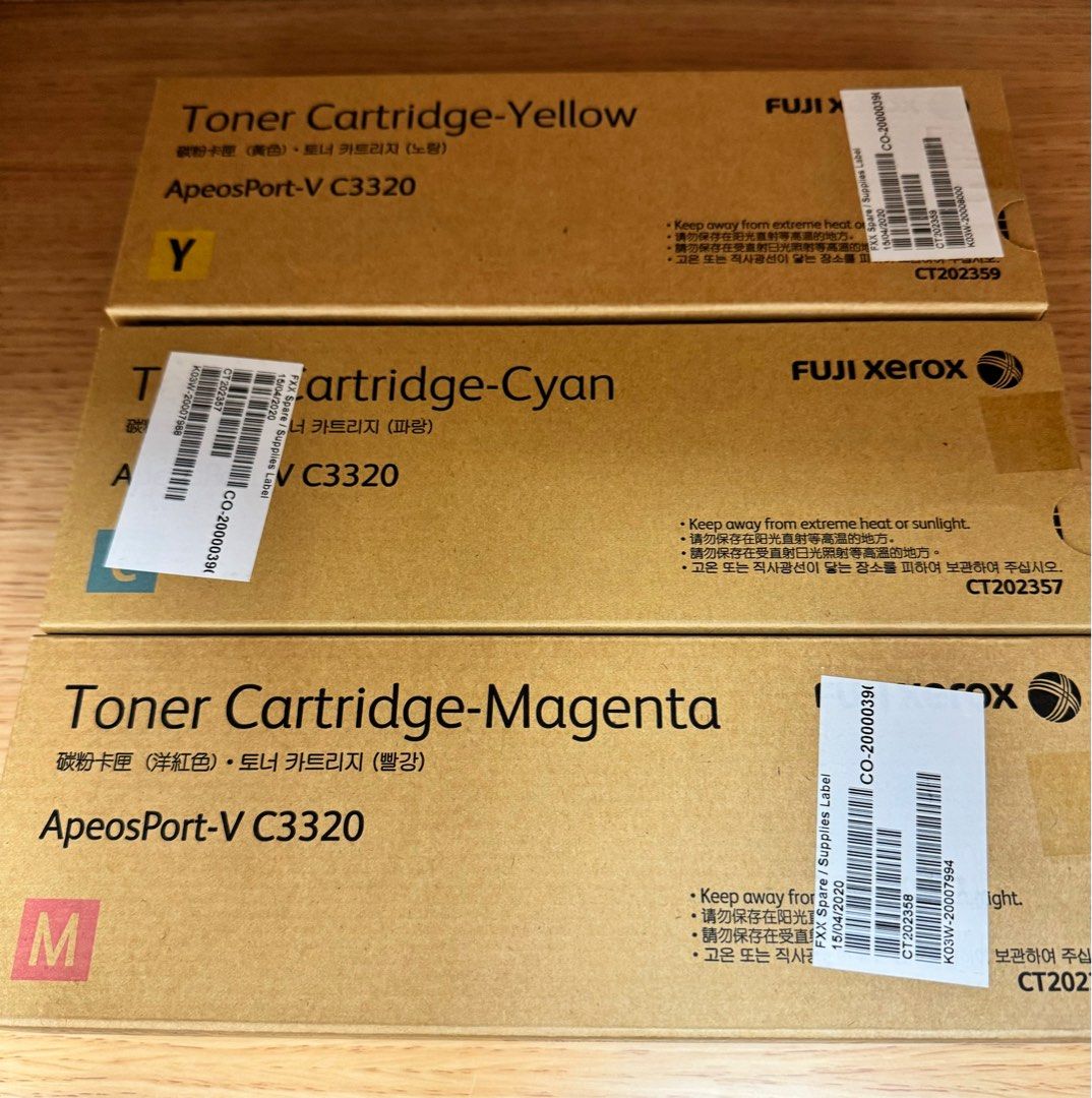 Fuji Xerox Color Toner 紅黃藍Made in Japan 全新未拆