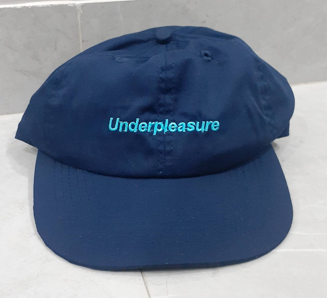 Topi Biru Distro Retro, Fesyen Pria, Aksesoris, Topi di Carousell