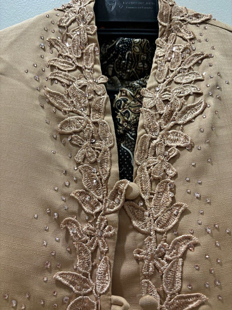 Ivory Gold Bali Kebaya Pants Set