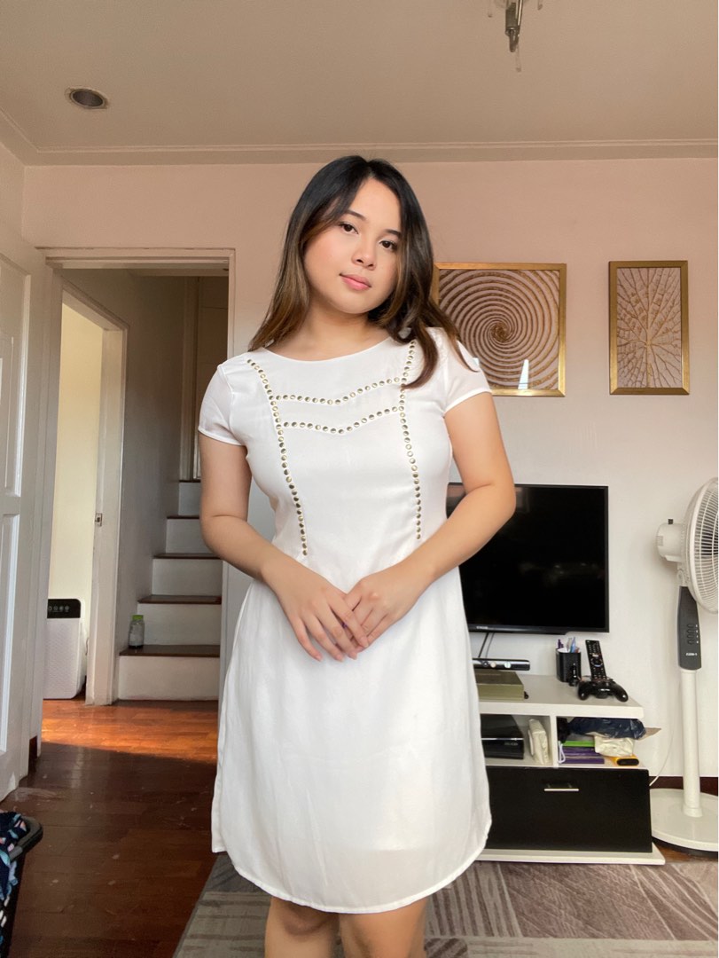 Unica Hija White Dress Women s Fashion Dresses Sets Dresses