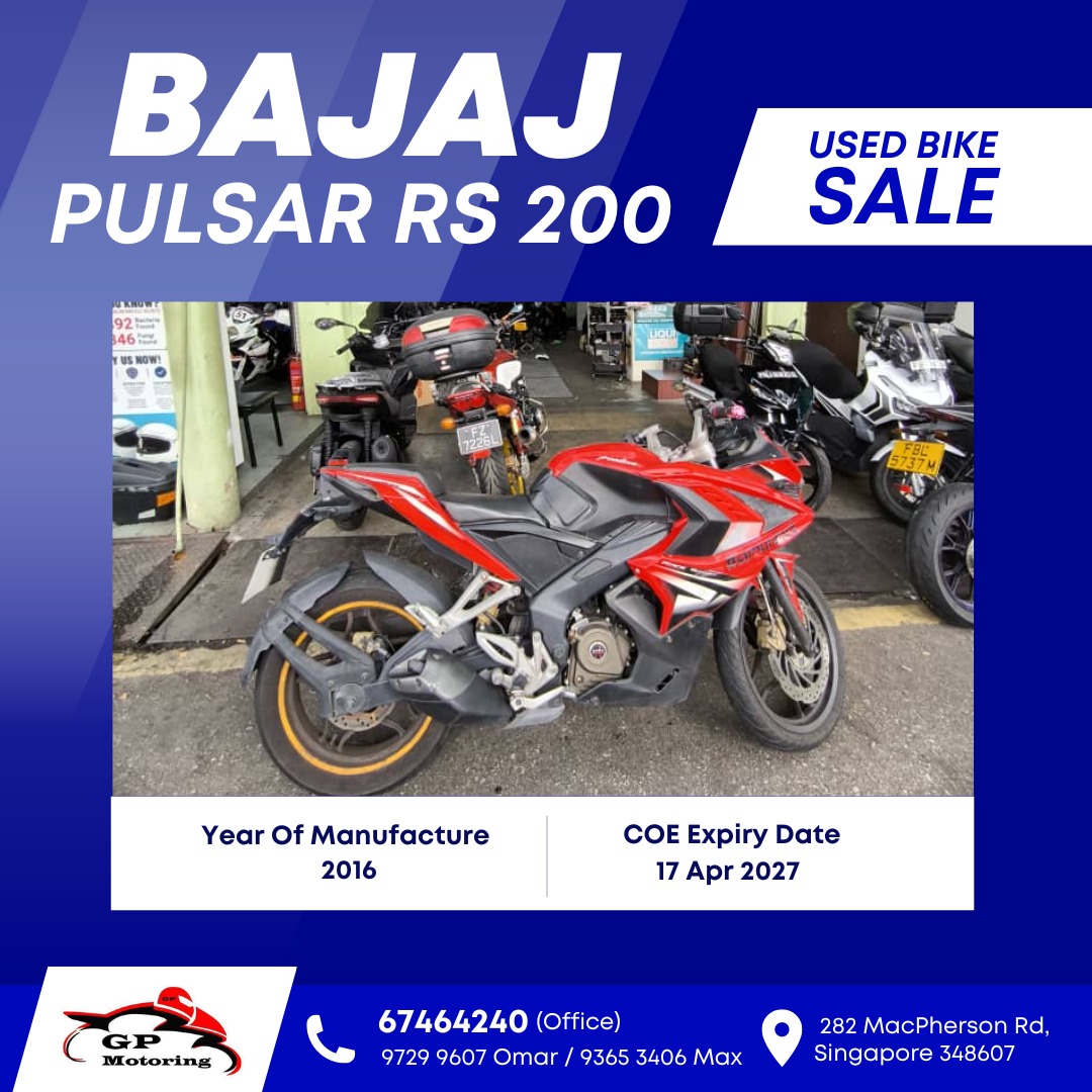 Bajaj pulsar rs hot sale 200 used for sale
