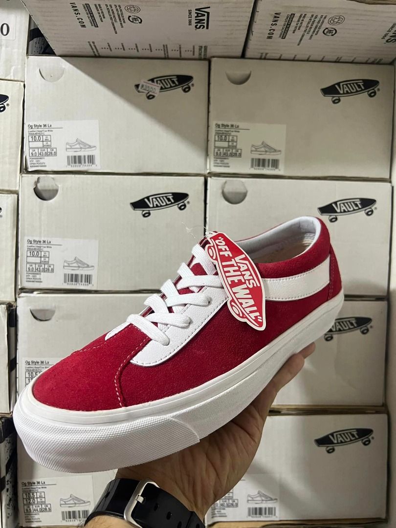 Vans bold ni racing red Men s Fashion Footwear Sneakers on Carousell