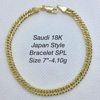 18K Saudi Gold japan style bracelet