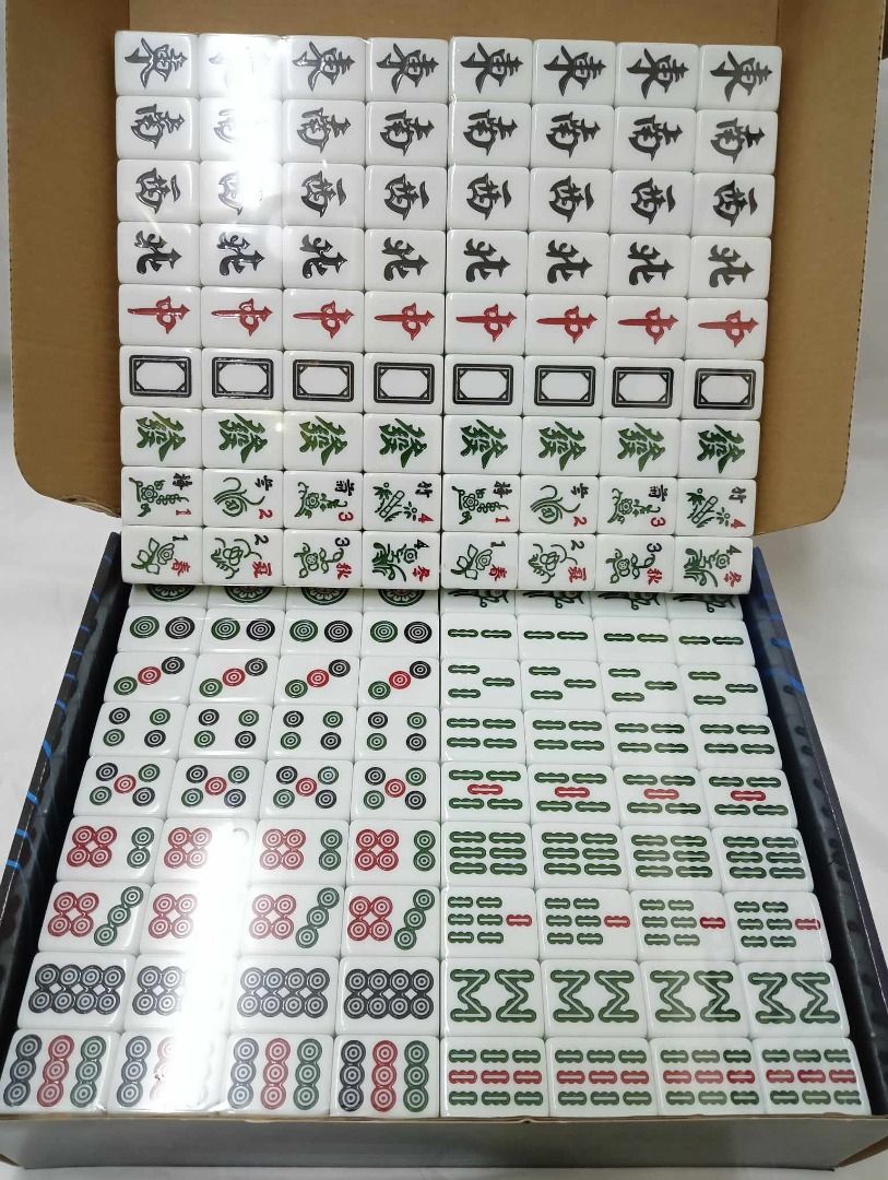 2 Sets Mahjong Tiles For Automatic Mahjong Table (Category: Billiards and Bowling) located in San Pablo. Submitted by reyesbilliardsandaccessories_ (Listing ID 1289306591, Image 3). Description: 2 Sets Mahjong Tiles For Automatic Mahjong Table Product details: 🀄️Name: Mahjong Set 🀄️Material: melamine material 🀄️Size: 40 mm x 30 mm x 20 mm 🀄️Weight: 7.0kg 🀄️Includes 144 tiles in 1 set (36 circles, 36 bamboo, 36 characters, 12 dragons , 16 win