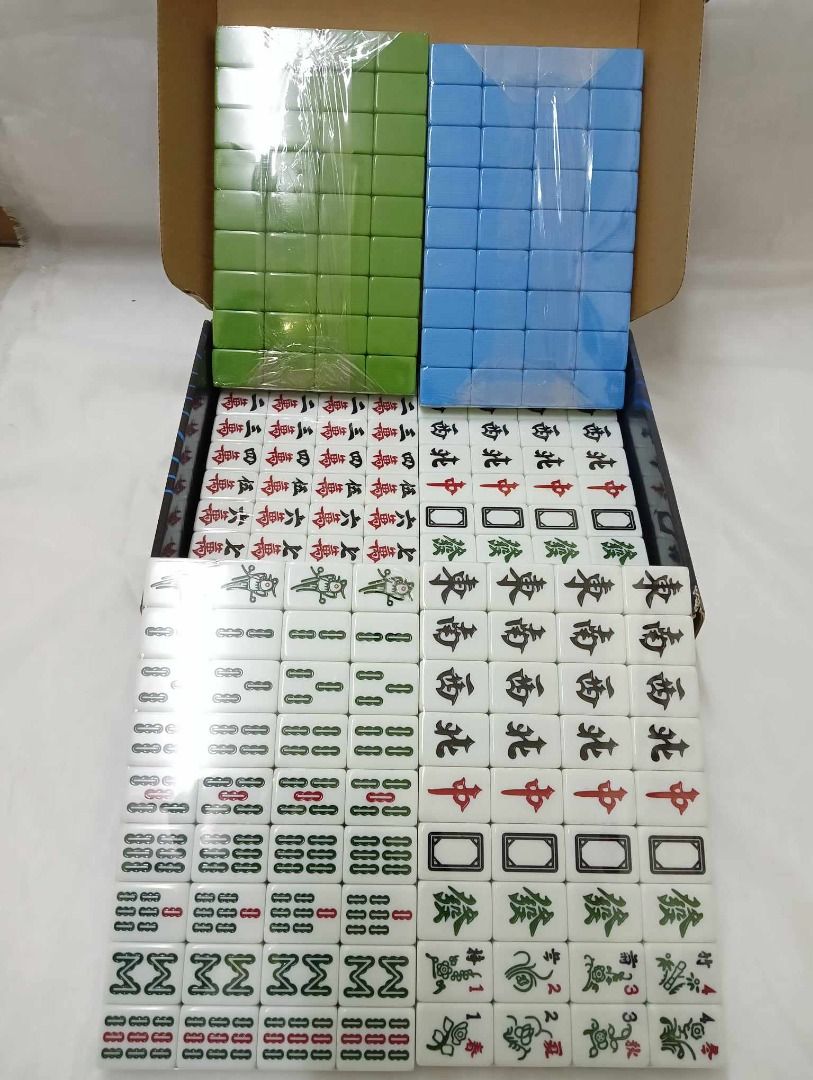 2 Sets Mahjong Tiles For Automatic Mahjong Table (Category: Billiards and Bowling) located in San Pablo. Submitted by reyesbilliardsandaccessories_ (Listing ID 1289306591, Image 1). Description: 2 Sets Mahjong Tiles For Automatic Mahjong Table Product details: 🀄️Name: Mahjong Set 🀄️Material: melamine material 🀄️Size: 40 mm x 30 mm x 20 mm 🀄️Weight: 7.0kg 🀄️Includes 144 tiles in 1 set (36 circles, 36 bamboo, 36 characters, 12 dragons , 16 win