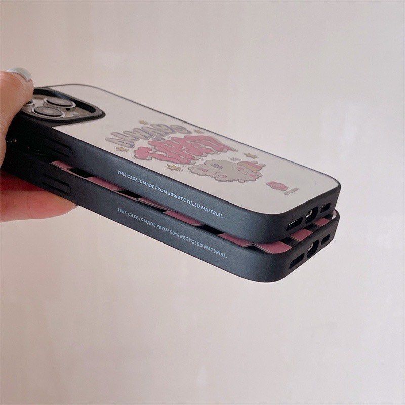 🔥 CASETiFY Pink Y2K Flower Pattern Mirror iPhone Case For 15 Pro