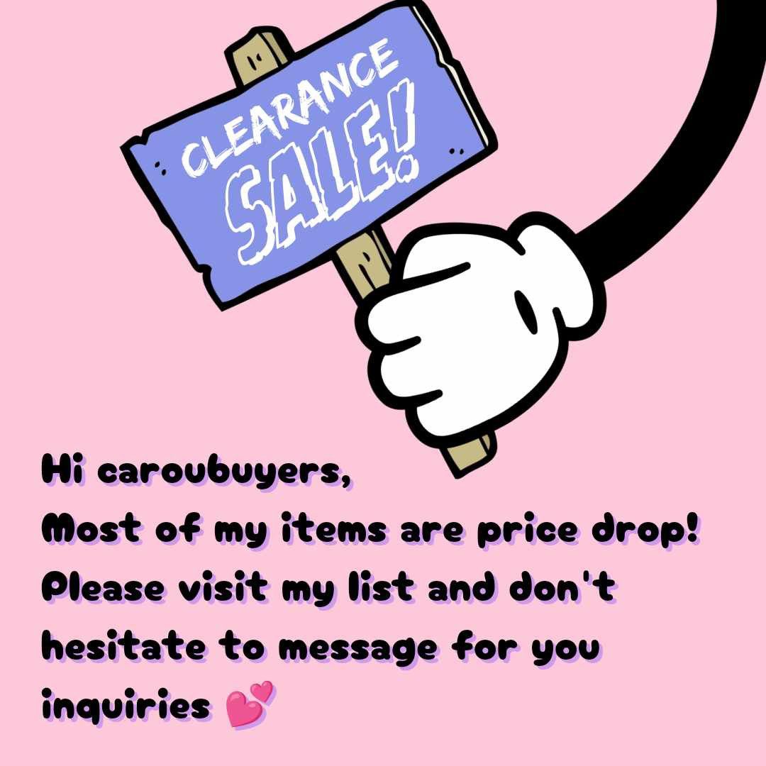 CLEARANCE SALE, Announcements on Carousell