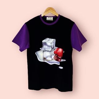 🔥Acne Studios Ice Cube Cherry T-Shirt in Black