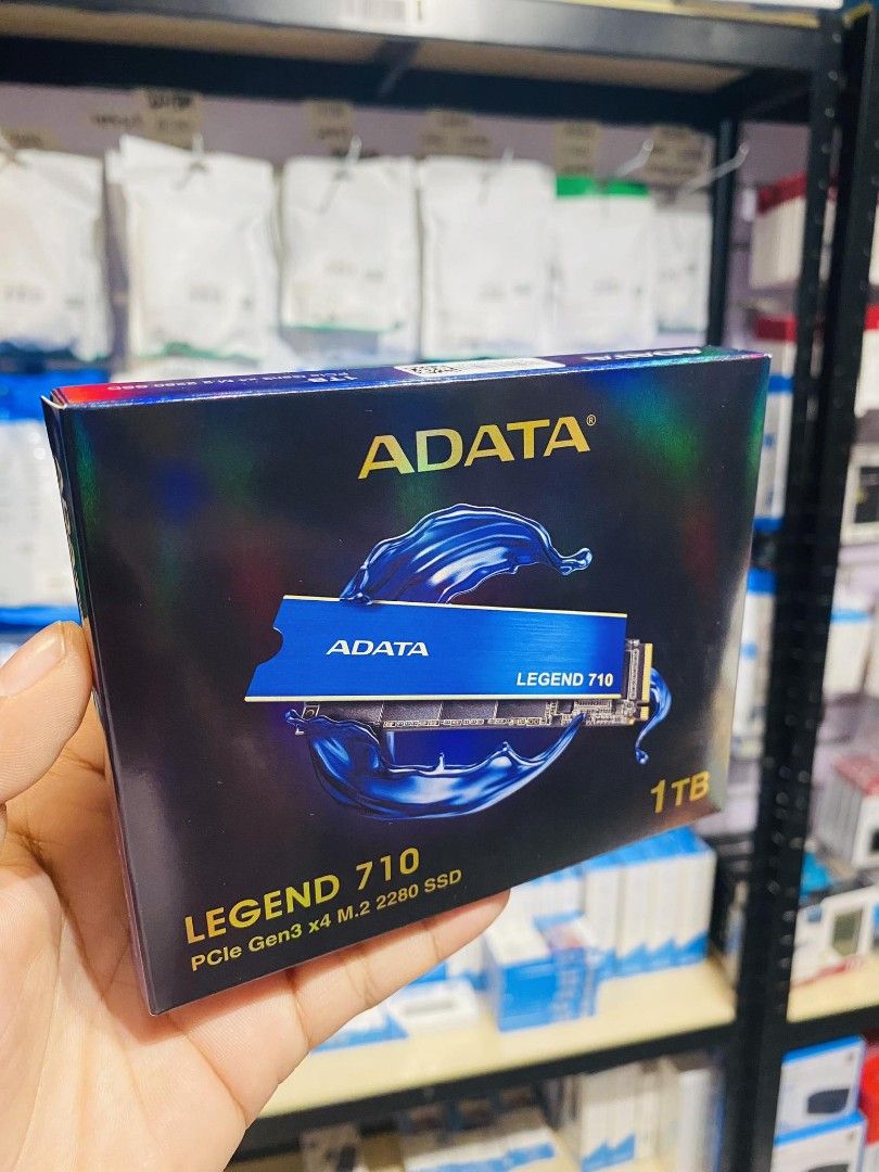 ADATA 1TB Legend 710 PCIe Gen3 x4 M.2 2280 SSD (Category: Hard Disks & Thumbdrives) located in Makati City. Submitted by techubstoreandaccessories (Listing ID 1289456825, Image 3). Description: ADATA 1TB Legend 710 PCIe Gen3 x4 M.2 2280 SSD Ready for Pick-Up / Same Day Delivery Via Lalamove‼️ DETAILS: ✅ Actual Picture Posted. ✅BRAND NEW, SEALED, & ORIGINAL. ✅7 Days Replacement for Factory Defects and 1year Limited Warranty. (Terms and conditions 