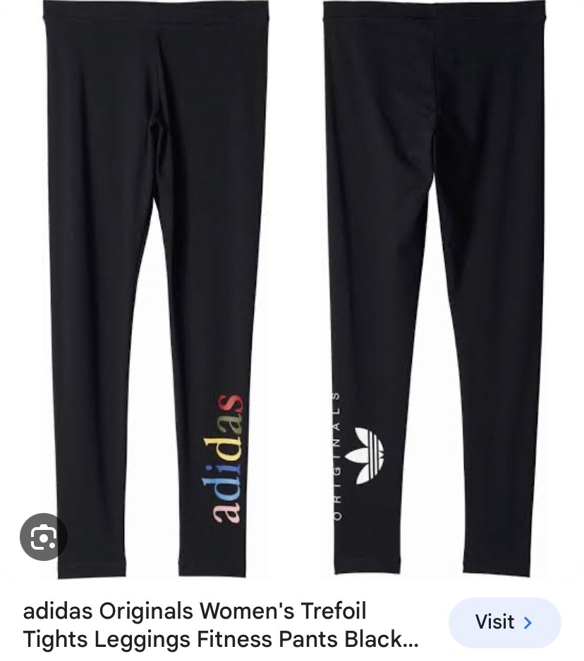 Adidas spell out leggings, Women's Fashion, Activewear on Carousell
