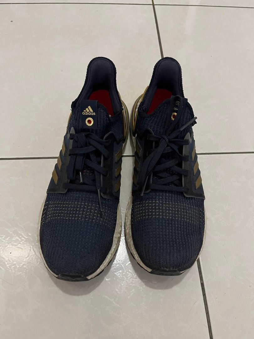 Adidas ultra boost 2019 blue gold clearance