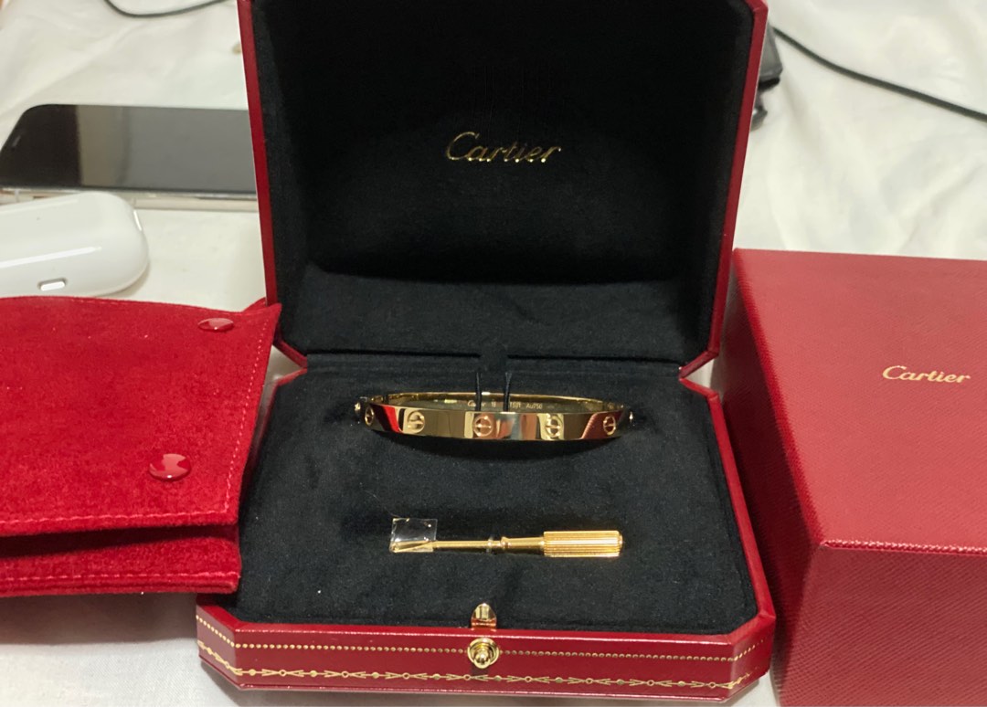Genuine cartier love bracelet hot sale