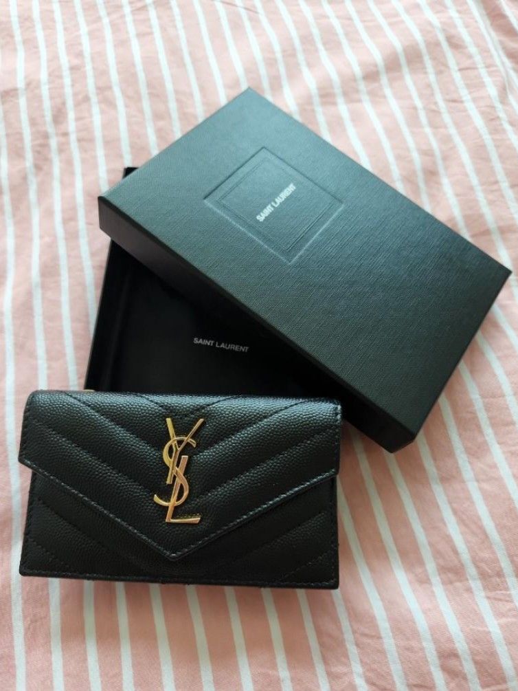 Ysl flap shop card case