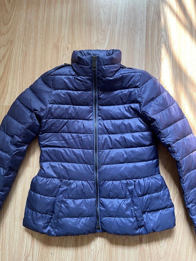 Burberry quilted hotsell jacket navy blue