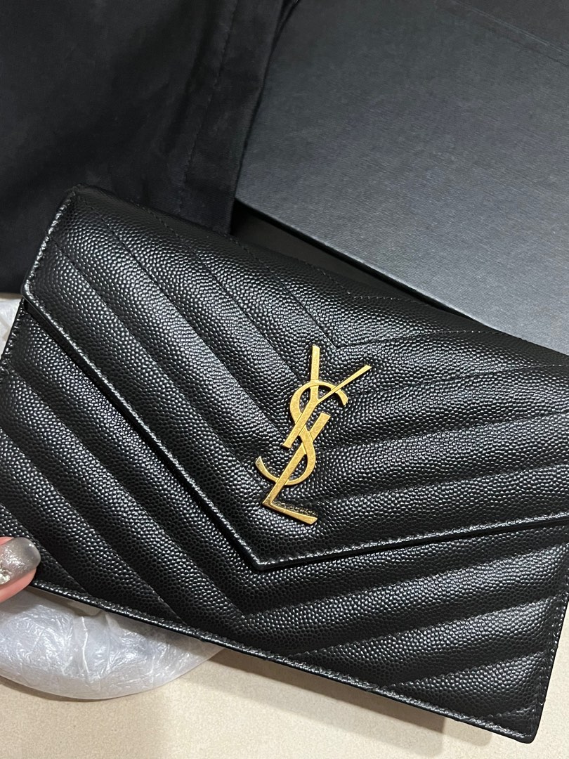 YSL Cassandre Envelope Chain Wallet Authentic Luxury Bags