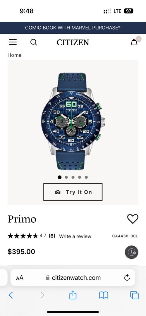 CITIZEN PRIMO (Category: Luxury Watches) located in Manila. Submitted by sabporscha11 (Listing ID 1289289751, Image 1). Description: ORIGINAL BRAND NEW. FROM US WITH BOX.