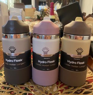 CLEARANCE FLASH SALE!! Limited Edition Hydro Flask Zippy Cap with Straw for Kids Toddlers in 12oz Thermal Water Bottle Hot and Cold Tumbler Gift Idea for Kids