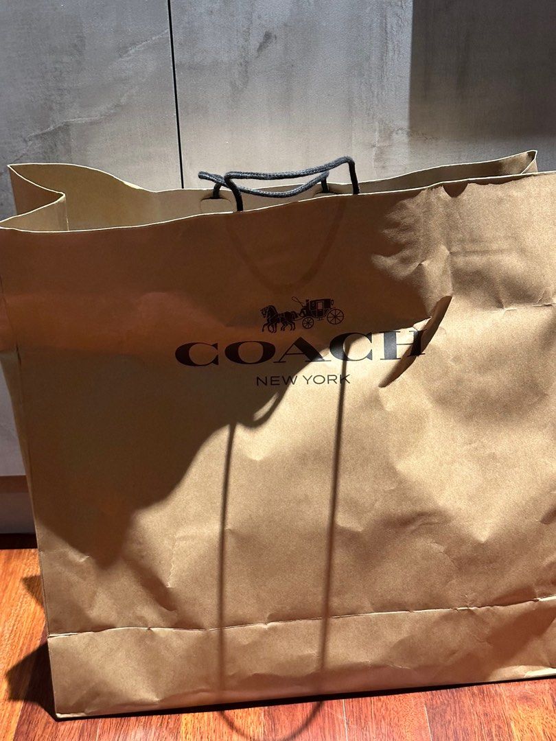 Coach paper bag sales 2018