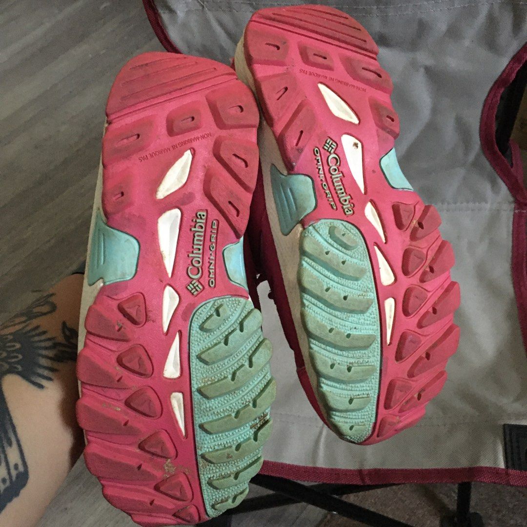 COLUMBIA Techlite Waterproof Running Shoes Kids Size 3 Cyan Pink Women s Fashion Footwear Sneakers on Carousell