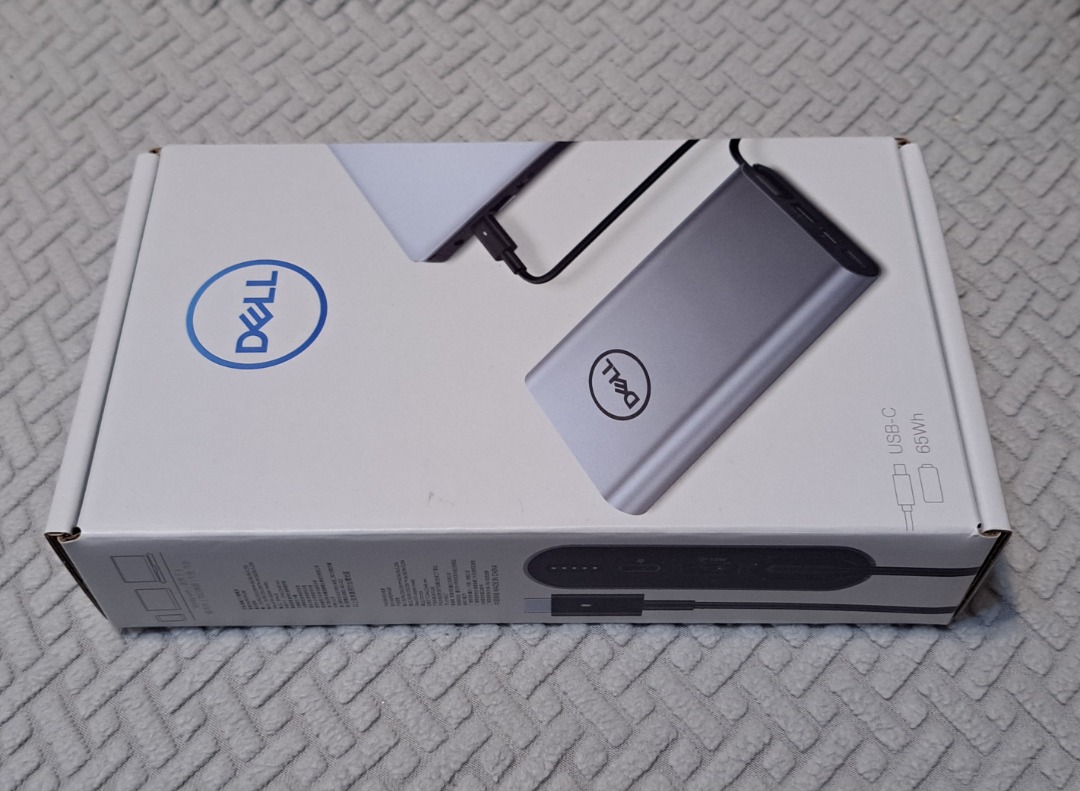 Dell USB-C 65W Power Bank Plus PW7018LC For Notebook Laptop -Silver 